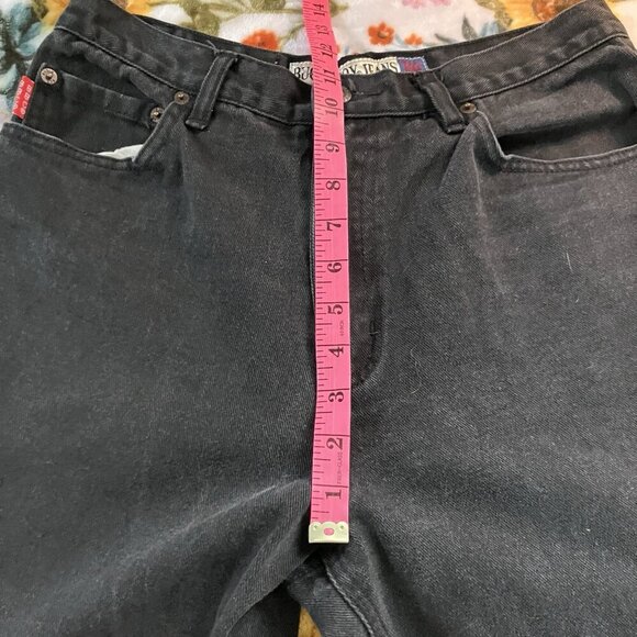 Vintage Bugle Boys Jeans Mens 32x30 Black Straight Leg - Picture 7 of 8